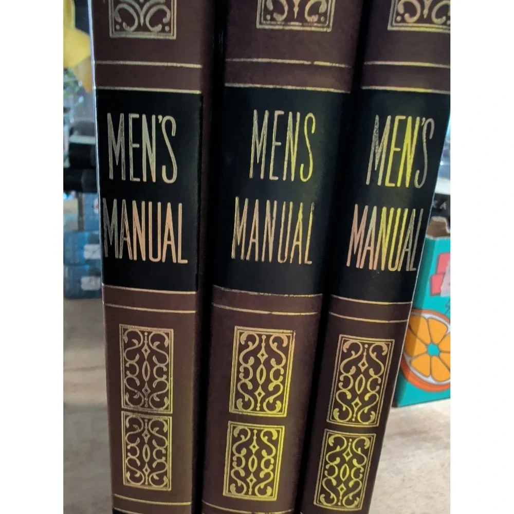 Vintage Men's Manual 3 Vol Set Institute Basic Youth Conflicts HC USA Brown